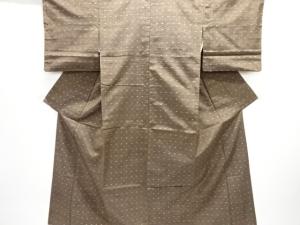 絣柄織出し手織り紬着物